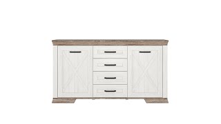 тумба marselle kom2d4s (ясень снежный) Marselle