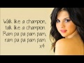 Selena Gomez - Like a Champion *LYRICS HD* NOT ...