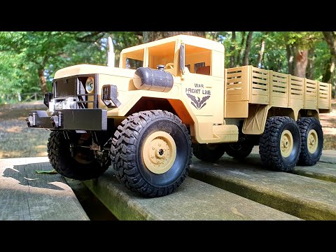 JJRC Q63 Rc Under $50 Military Truck 1/16 6WD Off-Road Transporter Truck RTR Unboxing