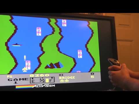 River Raid (Atari 5200) with Analog Flight Stick in MAME