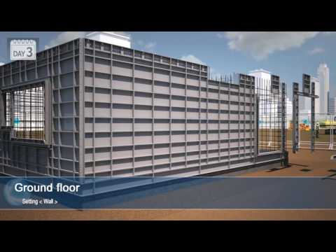 Installation of aluminum formwork