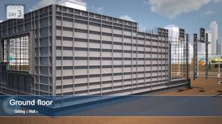 Installation of Kumkang Aluminum Formwork for villa project