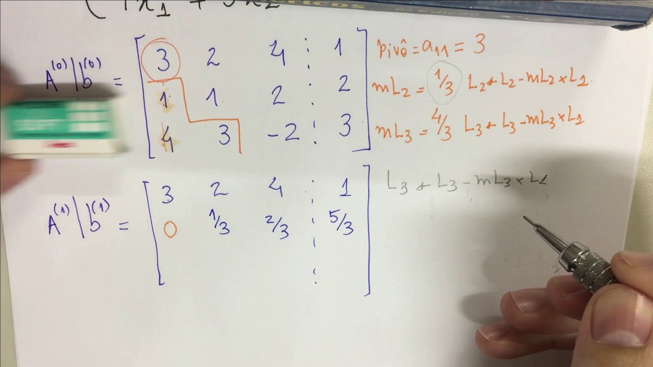 CNUM-010 Método da eliminação de Gauss [Sistemas de Equações Lineares]
