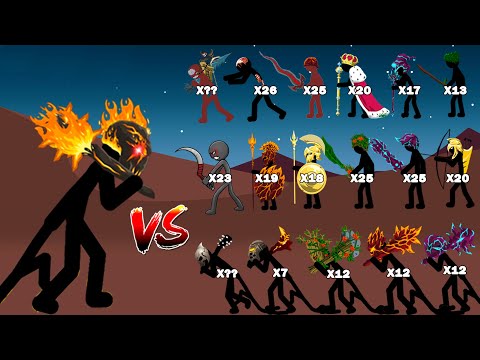Pyroblaze Big Giant Vs All Stick Units Army - Zombie, Spearton In Stick War Legacy - Who Will Win?