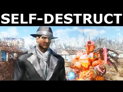 Fallout 4 Automatron - Ordering Automatron Companion To Destruct Itself (I Regret)