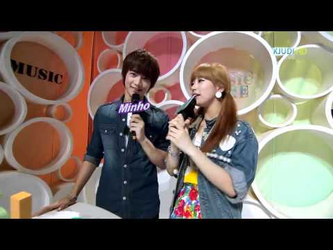 110430 SHINee Onew & Minho MC cut @ Music Core