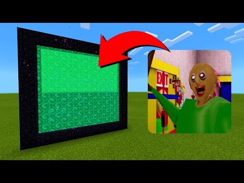 How To Make A Portal To The Baldi Granny Dimension in Minecraft!