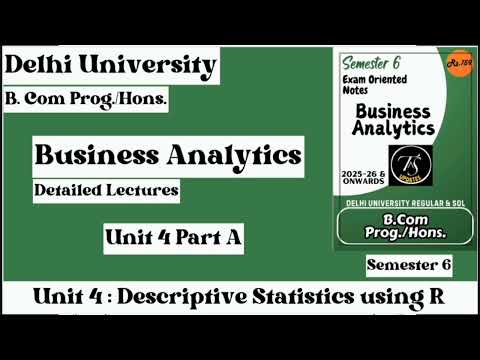 One Shot Revision l Unit 5 Predictive Textual Analysis l Business Analytics l Semester 6 l DU l