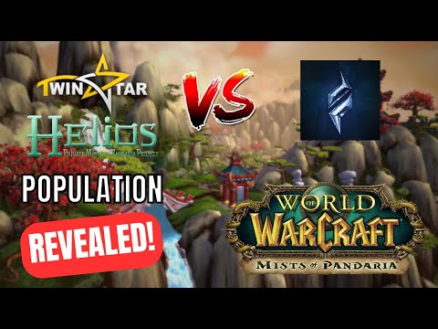 The BIGGEST Mists of Pandaria Private Server - Twinstar Helios VS Stormforge Mistblade POPULATION
