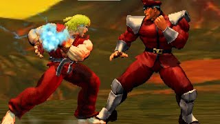 Street Fighter ! Ken vs M. Bison SF gameplay ! Capcom games ! Street Fighter gameplay !