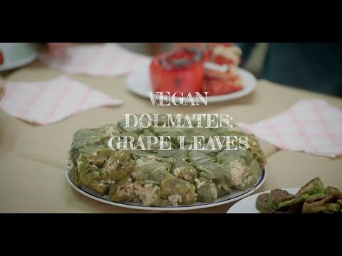 GREEK VEGAN RECIPES : Dolmates Grape Leaves & Yemista