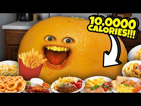 迷惑なオレンジ - 10,000カロリーチャレンジ (Annoying Orange - The 10,000 Calorie Challenge!)