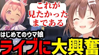 【ウマ娘】初めてのライブ鑑賞で大興奮のころね【戌神ころね切り抜き】