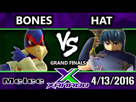 S@X 145 - Bones (Falco) Vs. Hat (Sheik) SSBM Grand Finals - Smash Melee