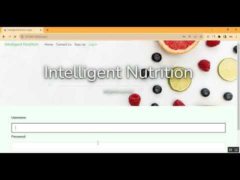Intelligent Nutrition Prediction Flask in Python Projects