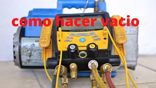 Como hacer vacio en un aire acondicionado