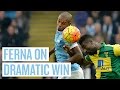 WE GOT SOME EMOTION AT THE END Fernandinho On Win City 2 1 Norwich