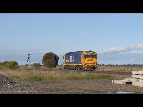 8113 Light Engine Arrives At Gheringhap - PoathTV Australian Trains & Railways