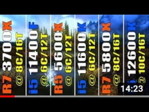 R7 3700X vs i5 11400F vs R5 5600X vs i5 11600K vs R7 5800X vs i5 12600K || RYZEN vs INTEL ||