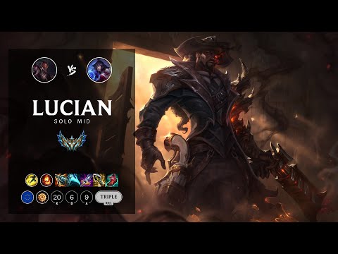 Lucian Mid vs Ahri - EUW Challenger Patch 12.7