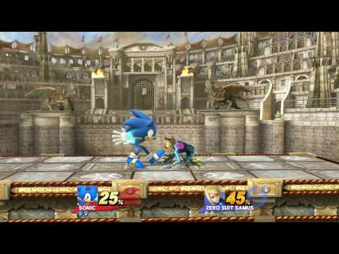 Super Smash Bros. Wii U: Sonic (Peyton Drake) vs. Zero Suit Samus (SemiMaster)