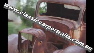 preview picture of video 'Rusty old 1937 Chev pick up ute Central Australia'