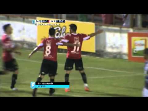 Gol de Magnín. Guaraní 0 - Instituto 1. Fecha 12. B Nacional 2015. FPT.