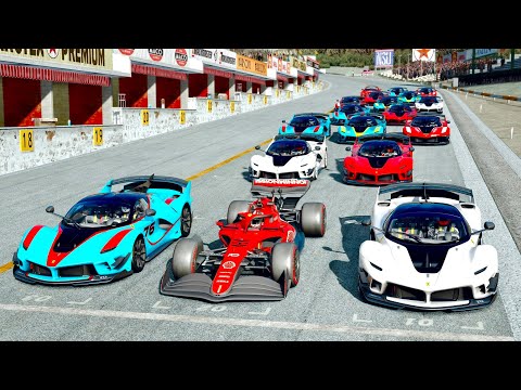 Ferrari F1 2022 vs Ferrari FXX K EVO at Suzuka