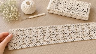 ⭐️Crochet Elegant and Simple Leaf Pattern⭐️A Unique Pattern Tutorial for Beginners