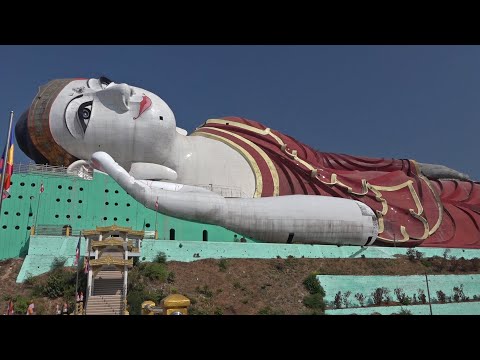 Mianmar: Budas Reclinados em Yangon, Bago e Mudon