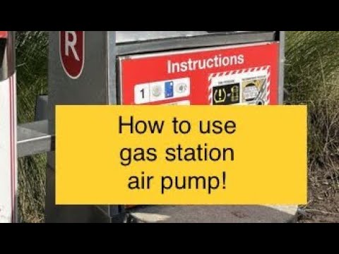 How to use gas station air pump!