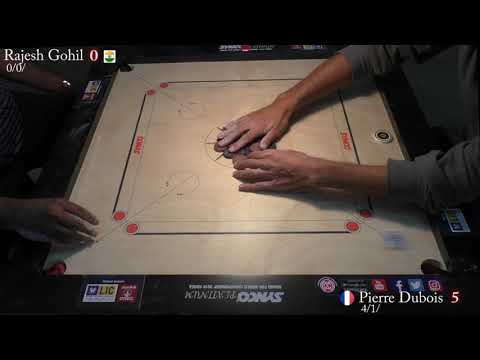 Carrom Pierre Dubois  WIN vs Rajesh Gohil in ICF Cup Pune 2019