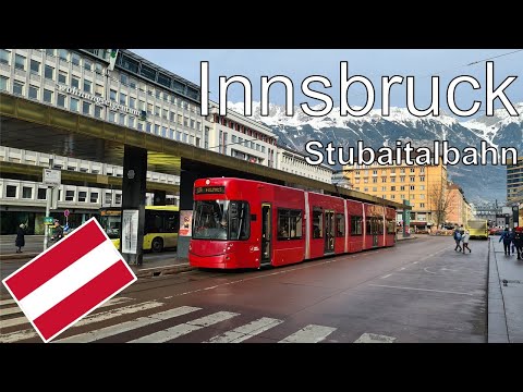 Innsbruck - Snowy impressions of the Stubaitalbahn