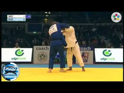 Judo Grand Prix Dusseldorf 2012 -81kg ELMONT Guillaume (NED)-KHABACHIROV (RUS)