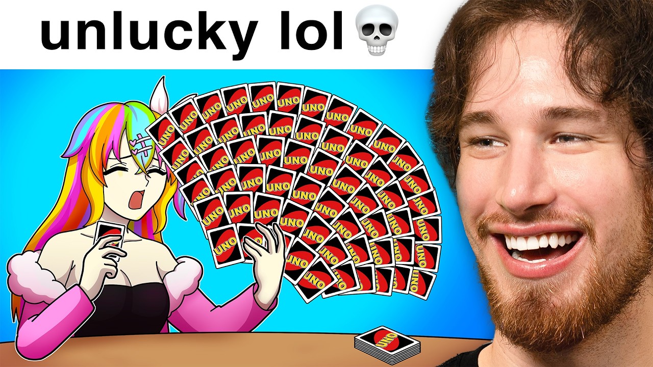 Making My Friends LOSE Their MINDS in Uno..