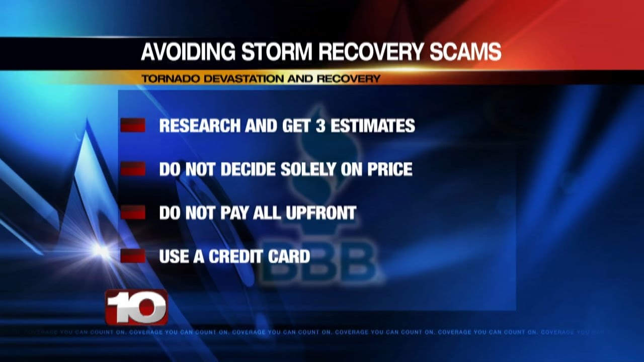 Scam Alert: the BBB warns against tornado damage relief scams