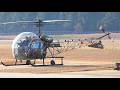 Rare Bell 47G Helicopter Iconic Engine Startup Taxi Takeoff Landing