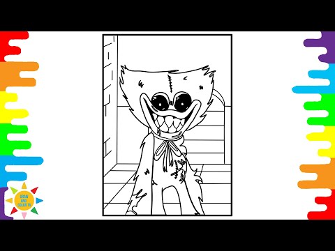 Haggy Waggy Coloring Page | Beautiful Coloring Page Huggy Wuggy | Lost Sky - Lost [NCS Release]