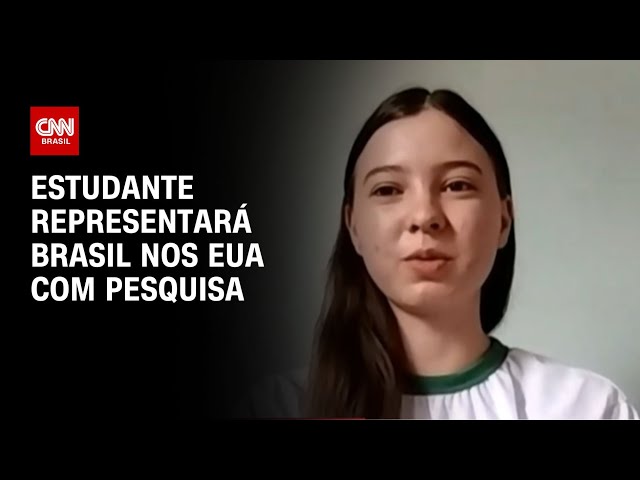 Estudante representará Brasil nos EUA com pesquisa | CNN NOVO DIA