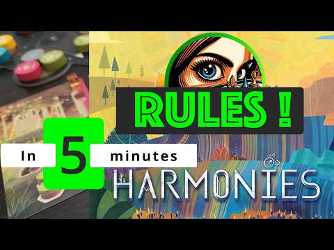 How To Play HARMONIES: CHEAT SHEET in 5 minutes! (Rules+Setup)