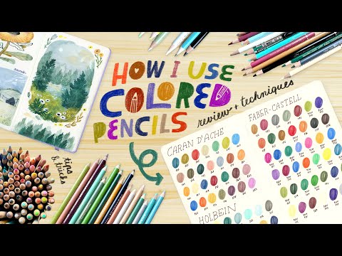How I Use Colored Pencils ✸ mixed media tips & review