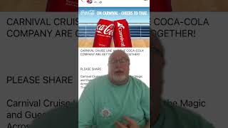 Coke is back on Carnival Cruises #carnivalcruise #cocacola