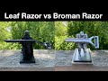 Broman Razor Vs Leaf Razor Face Shave