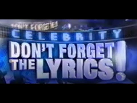 Celebrity Don't Forget the Lyrics with Kimberley Locke