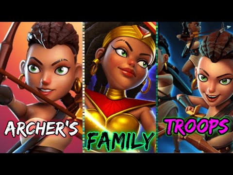 Castle Crush - Using Only Archer Family Card's And Troops! - Castle Crush Archer Strategy Gameplay