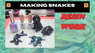Making Snakes With Nail Polish | Resin Art | Epoxy Resin | Beginners Tutorial | Nail Polish Art