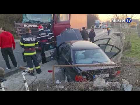 Jurnal MUSCEL TV 23.03.2022 Carambol cu autoturisme și tiruri