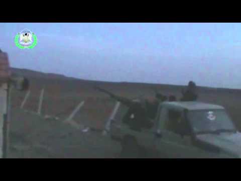 استهداف معاقل النظام في حاجز عين عفا برشاش 14.5 من قبل لواء أحباب الرسول في ريف درعا