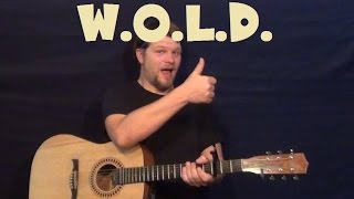 W.O.L.D. (I Am The Morning DJ) -Harry Chapin- Easy Strum Guitar Lesson How to Play Tutorial