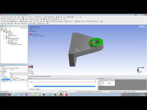 CADFEM Tutorial No.1 – Structural Analysis: Calculating Stress & Deformation using ANSYS® Workbench™